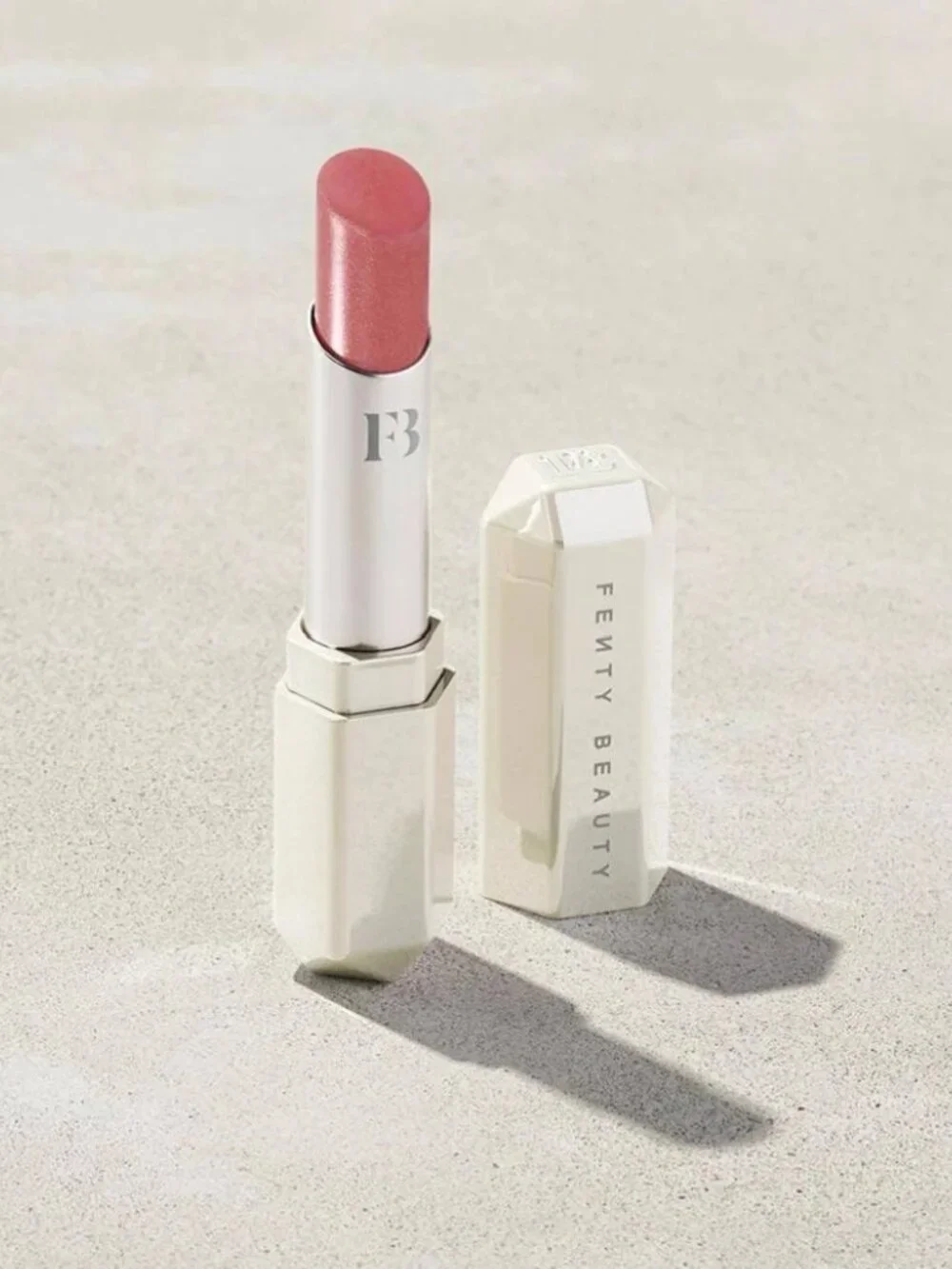 FENTY BEAUTY Slip Shine Sheer Lipstick ~ BUBBLERUM 09 (Chocolate Rose) 2.8g NIB